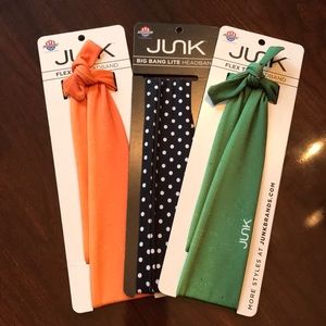 NEW - Junk Brands Headbands - Big Bang & Flex Tie